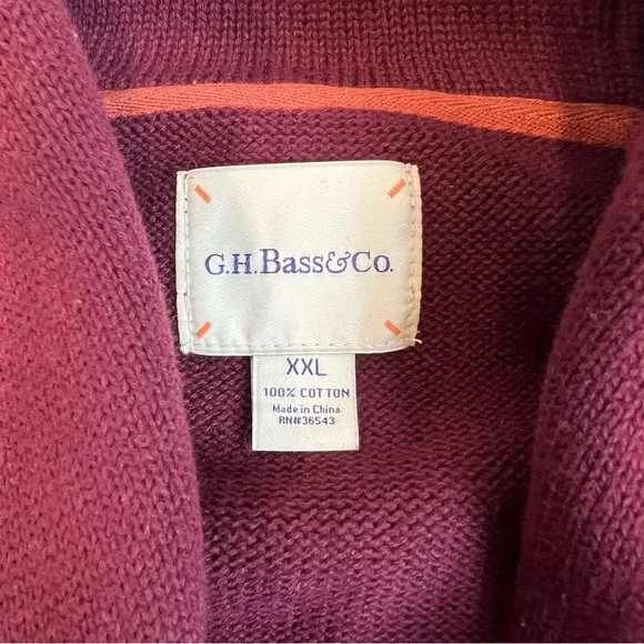 G.H. Bass‎ Co. Shawl Neck Sweater - Picture 6 of 7